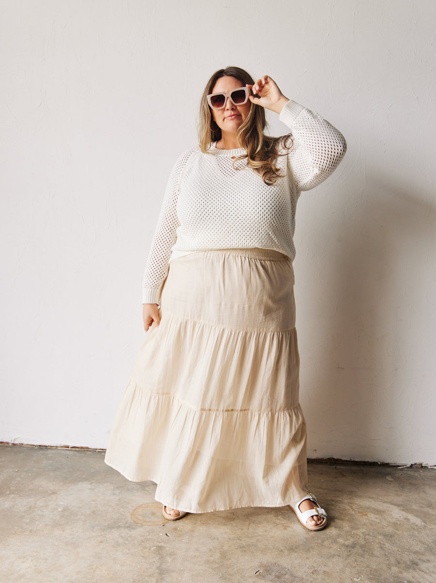 Harper Tiered Maxi Skirt – Able