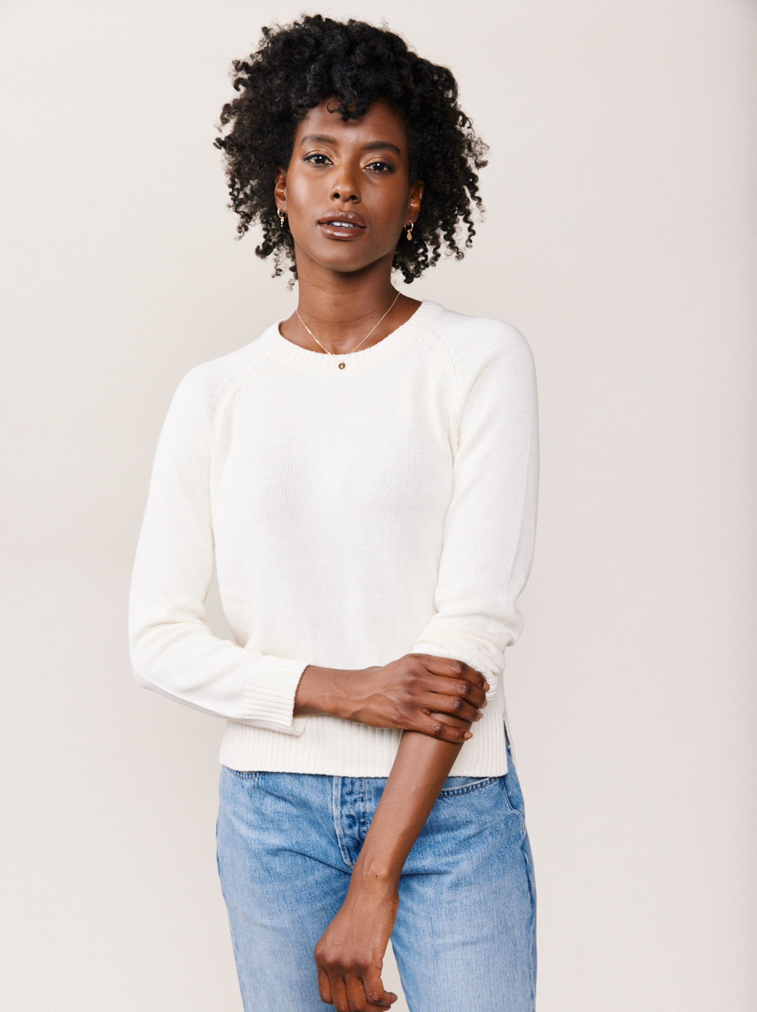 Oversized V-Neck Signature Pullover - Ready to Wear